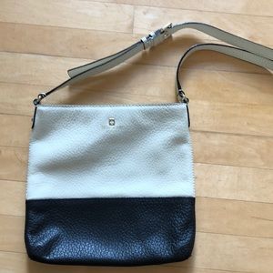 Black/cream Kate Spade crossbody bag